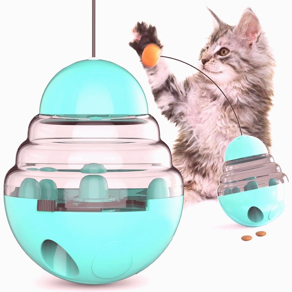 Cat Tumbler Toy Ball Kitten Roly-Poly Treat Toys